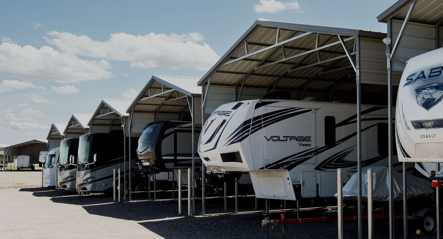 Covered Camper Storage Park City KS